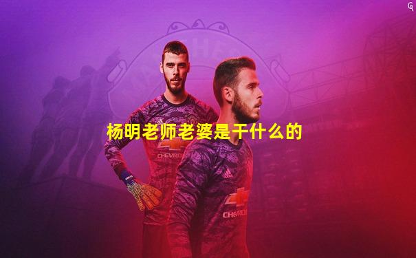 杨明老师老婆是干什么的